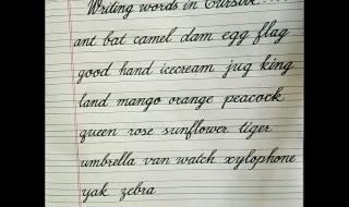 a的正确书写 a的正确书写